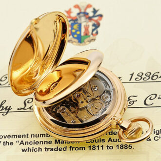 Swiss pocket watch with split-seconds chronograph Circa 1885