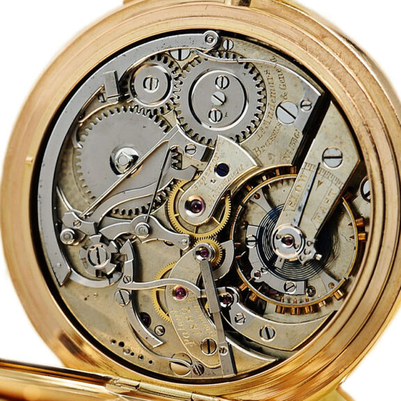 Swiss pocket watch with split-seconds chronograph Circa 1885 Swiss pocket watch with split-seconds chronograph Circa 1885