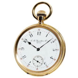 Swiss pink gold Pellaton’s one-minute Tourbillon Circa 1895 Swiss pink gold Pellaton’s one-minute Tourbillon Circa 1895