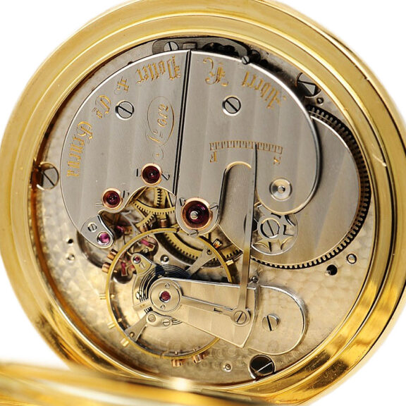 Swiss gold open faced precision pocket watch Circa 1889 Swiss gold open faced precision pocket watch Circa 1889