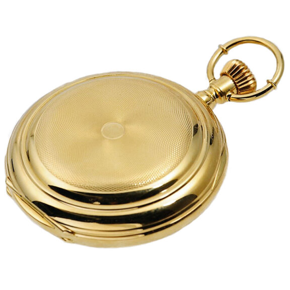 Swiss gold open faced precision pocket watch Circa 1889 Swiss gold open faced precision pocket watch Circa 1889