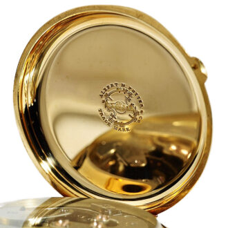 Swiss gold hunting cased detent chronometer Circa 1875