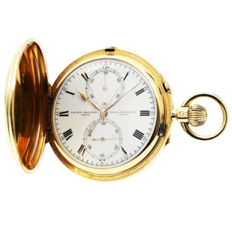 English pocket watch with split-seconds chronograph Circa 1897