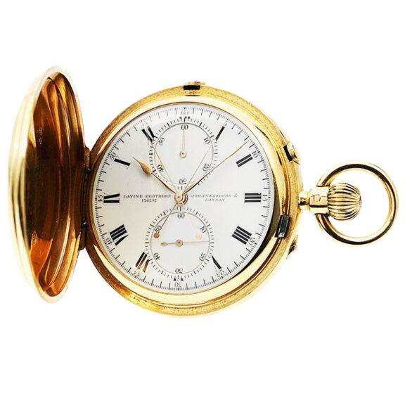 English pocket watch with split-seconds chronograph Circa 1897
