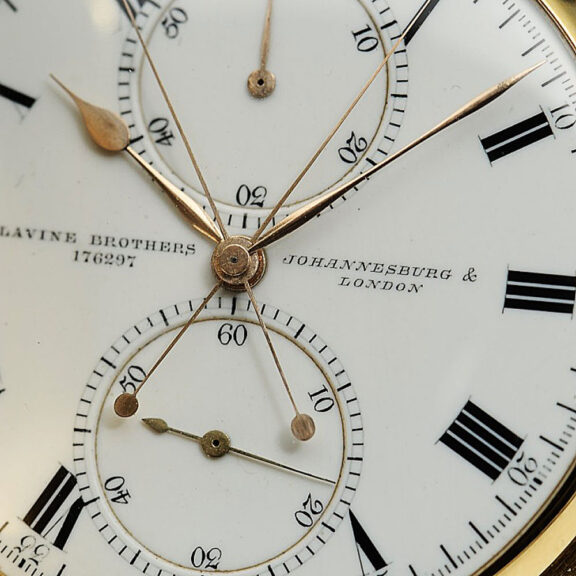 English pocket watch with split-seconds chronograph Circa 1897 English pocket watch with split-seconds chronograph Circa 1897
