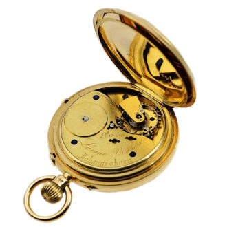 English pocket watch with split-seconds chronograph Circa 1897