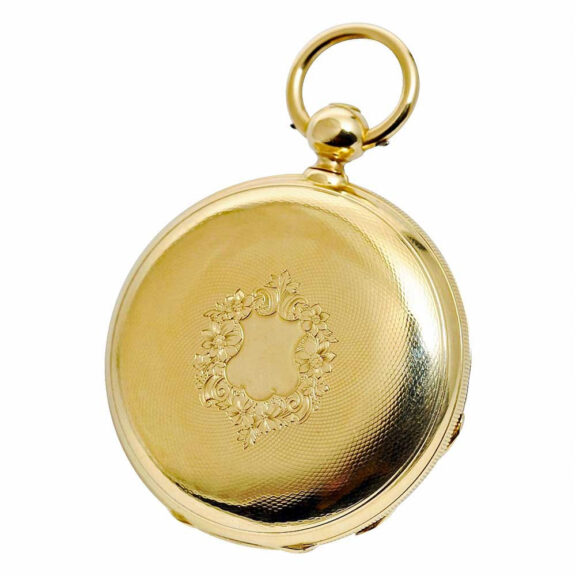 Swiss gold decorative precision pocket watch Circa 1871 Swiss gold decorative precision pocket watch Circa 1871