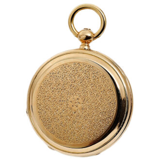 Swiss gold pocket watch with one-minute tourbillon Circa 1862