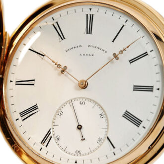 Swiss gold pocket watch with one-minute tourbillon Circa 1862