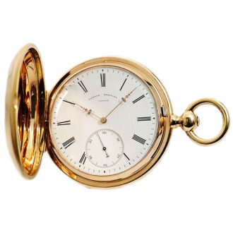 Swiss gold pocket watch with one-minute tourbillon Circa 1862