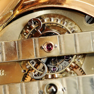 Swiss gold pocket watch with one-minute tourbillon Circa 1862