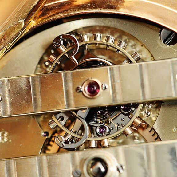 Swiss gold pocket watch with one-minute tourbillon Circa 1862 Swiss gold pocket watch with one-minute tourbillon Circa 1862