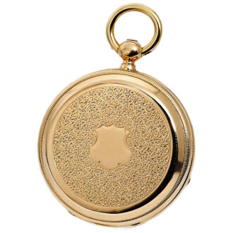 Swiss gold pocket watch with one-minute tourbillon Circa 1862