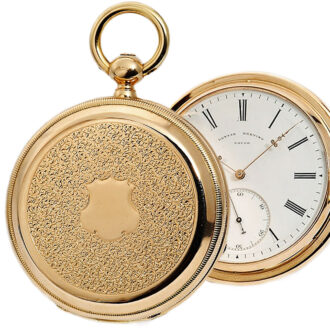 Swiss gold pocket watch with one-minute tourbillon Circa 1862