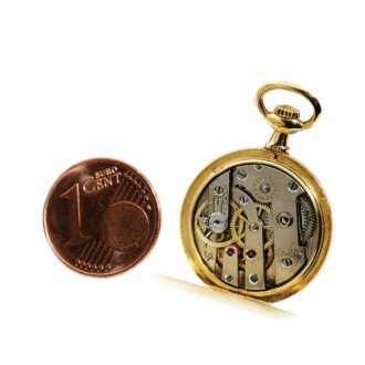 Swiss 18k gold miniature lady's pocket watch Circa 1905