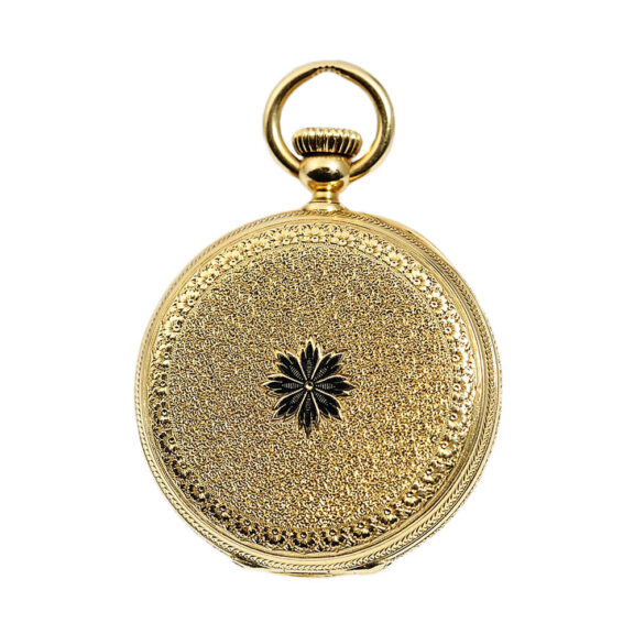 Swiss pocket watch with a rare two-coloured enamel dial Circa 1867 Swiss pocket watch with a rare two-coloured enamel dial Circa 1867