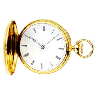 Swiss pocket watch with a rare two-coloured enamel dial Circa 1867 Swiss pocket watch with a rare two-coloured enamel dial Circa 1867