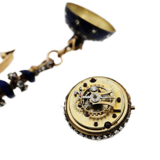 Swiss miniature fob watch in the shape of a ball Circa 1900