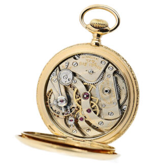 Swiss 18k gold gentleman's pocket watch Circa 1893 Swiss 18k gold gentleman's pocket watch Circa 1893