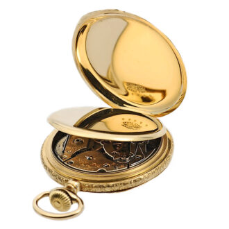 Swiss 18k gold gentleman's pocket watch Circa 1893 Swiss 18k gold gentleman's pocket watch Circa 1893