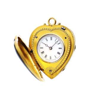 Swiss miniature watch in the shape of a heart Circa 1860