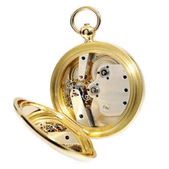Swiss pocket watch with a one-minute tourbillon Circa 1868