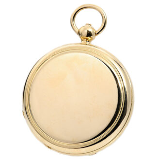 Swiss pocket watch with a one-minute tourbillon Circa 1868