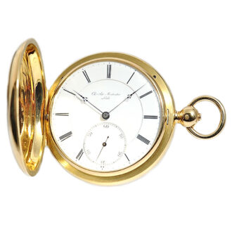 Swiss pocket watch with a one-minute tourbillon Circa 1868