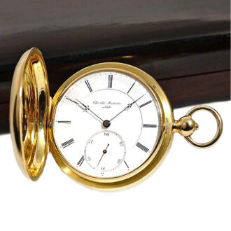 Swiss pocket watch with a one-minute tourbillon Circa 1868