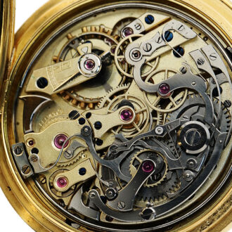 Swiss minute repeating pocket watch with chronograph Circa 1880 Swiss minute repeating pocket watch with chronograph Circa 1880