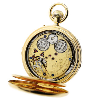English gold repeating centre seconds lever watch Circa 1873