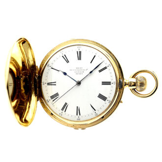 English gold repeating centre seconds lever watch Circa 1873