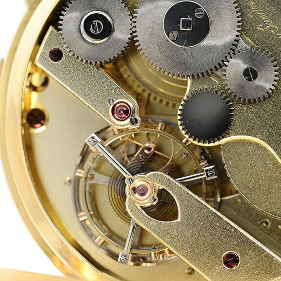French gold pocket watch with one-minute tourbillon Circa 1835 French gold pocket watch with one-minute tourbillon Circa 1835