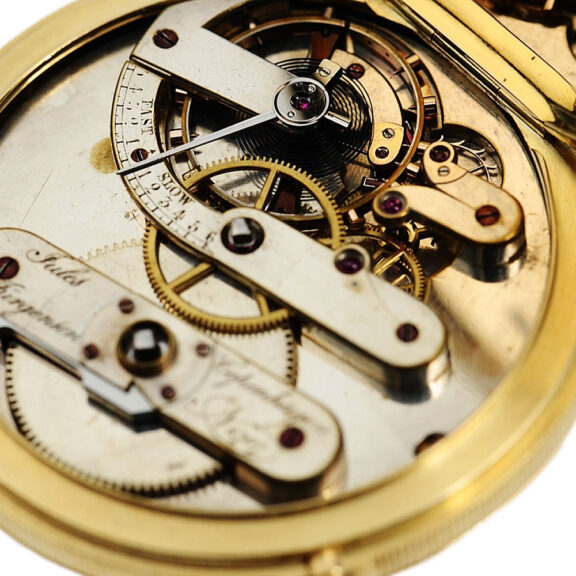 Elegant Danish hunting cased precision pocket watch Circa 1857 Elegant Danish hunting cased precision pocket watch Circa 1857