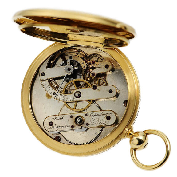 Elegant Danish hunting cased precision pocket watch Circa 1857 Elegant Danish hunting cased precision pocket watch Circa 1857