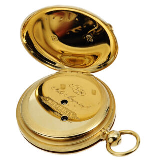 Elegant Danish hunting cased precision pocket watch Circa 1857