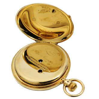 Elegant Danish hunting cased precision pocket watch Circa 1856