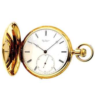 Elegant Danish hunting cased precision pocket watch Circa 1856