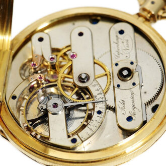 Elegant Danish hunting cased precision pocket watch Circa 1856