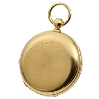 Swiss watch with an unusual movement construction Circa 1858 Swiss watch with an unusual movement construction Circa 1858