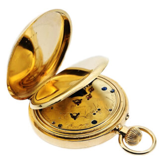 English 18k gold minute repeating pocket watch Circa 1880
