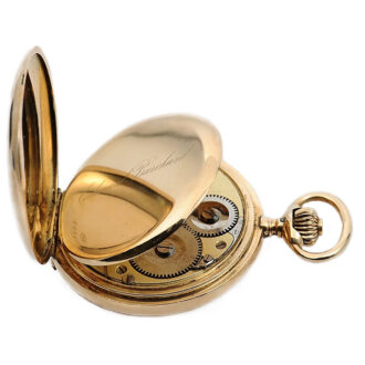 Swiss 14K gold hunting cased commemorative watch Circa 1899