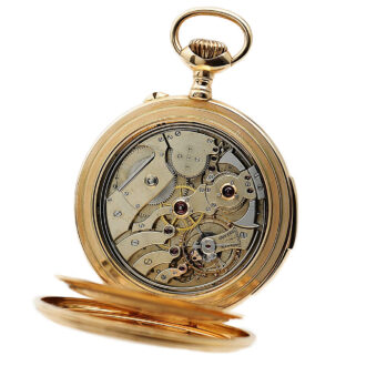 Swiss minute repeating 14k gold pocket watch Circa 1900