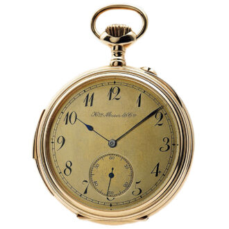 Swiss minute repeating 14k gold pocket watch Circa 1900