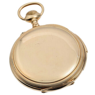 Swiss minute repeating 14k gold pocket watch Circa 1900
