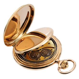 Swiss 14k gold minute repeating pocket watch Circa 1917