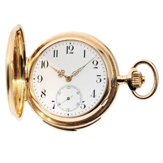 Swiss 14k gold minute repeating pocket watch Circa 1917