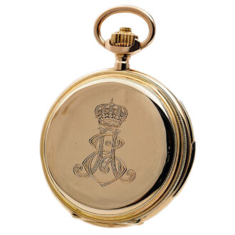 Swiss 14k gold minute repeating pocket watch Circa 1917