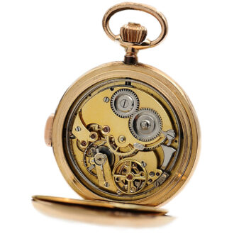 Swiss minute repeating hunting cased pocket watch Circa 1900