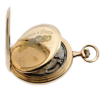 Swiss quarter repeating hunting cased pocket watch Circa 1900